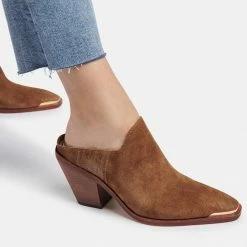 DOLCEVITA KATE HEELS DK BROWN SUEDE