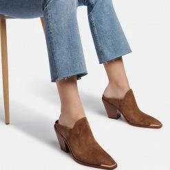 DOLCEVITA KATE HEELS DK BROWN SUEDE