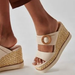 DOLCEVITA LAURYN WEDGES CREAM STELLA SANDALS