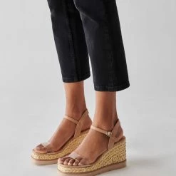 DOLCEVITA LENOX WEDGES BLUSH MULTI VINYL SANDALS