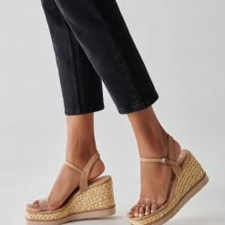 DOLCEVITA LENOX WEDGES BLUSH MULTI VINYL SANDALS