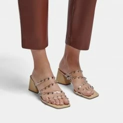 DOLCEVITA SANDALS MARIE HEELS CRYSTAL VINYL