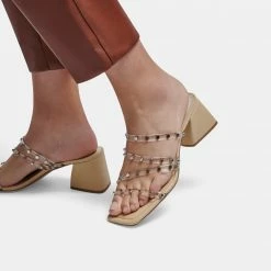 DOLCEVITA SANDALS MARIE HEELS CRYSTAL VINYL