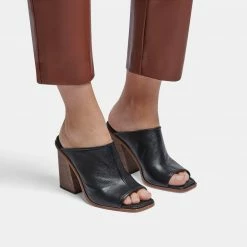 DOLCEVITA MAVISE HEELS BLACK LEATHER