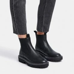 DOLCEVITA MOANA BOOTS BLACK LEATHER