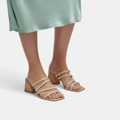 DOLCEVITA MYLAH SANDALS NATURAL RAFFIA