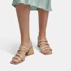 DOLCEVITA MYLAH SANDALS NATURAL RAFFIA
