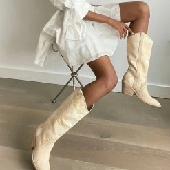 DOLCEVITA NAVENE BOOTS VANILLA NUBUCK