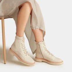Recurate WHITNY BOOTS SANDSTONE CANVAS Re:vita