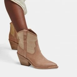 DOLCEVITA NASHE BOOTIES TAN NUBUCK