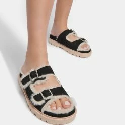 DOLCEVITA NEELO SANDALS BLACK NUBUCK