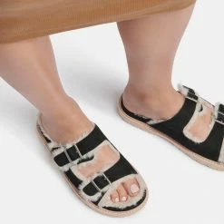 DOLCEVITA NEELO SANDALS BLACK NUBUCK