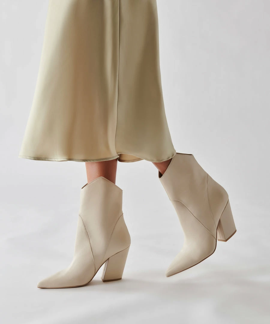DOLCEVITA NESTLY BOOTIES IVORY LEATHER