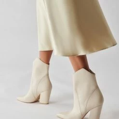 DOLCEVITA NESTLY BOOTIES IVORY LEATHER