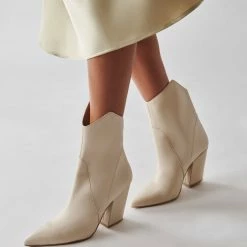DOLCEVITA NESTLY BOOTIES IVORY LEATHER