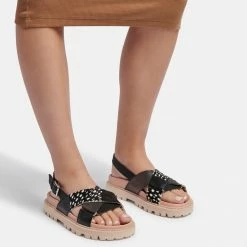 DOLCEVITA NILES SANDALS BLACK MULTI LEATHER