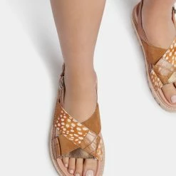 DOLCEVITA NILES SANDALS CARAMEL MULTI LEATHER