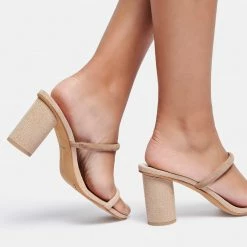 DOLCEVITA NOLES WIDE HEELS DUNE SUEDE