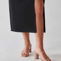 DOLCEVITA NOLES WIDE HEELS NUDE CRYSTAL WIDE SIZING