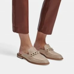 DOLCEVITA PELA FLATS TAUPE CANVAS