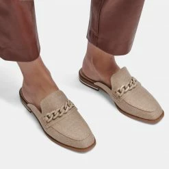 DOLCEVITA PELA FLATS TAUPE CANVAS