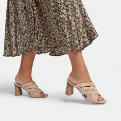 DOLCEVITA SANDALS POIRA HEELS DUNE SUEDE