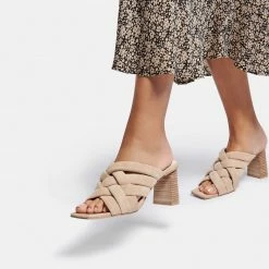 DOLCEVITA SANDALS POIRA HEELS DUNE SUEDE
