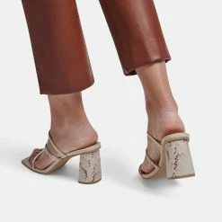 DOLCEVITA PRISMA HEELS IVORY MULTI STELLA SANDALS