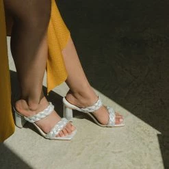 DOLCEVITA PAILY WIDE HEELS SILVER METALLIC STELLA SUEDE