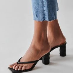 DOLCEVITA SANDALS RHYE HEELS BLACK STELLA