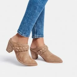 DOLCEVITA SERLA MULES TRUFFLE SUEDE