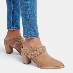 DOLCEVITA SERLA MULES TRUFFLE SUEDE