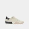 Recurate ZINA STUD SNEAKERS WHITE BLACK LEATHER Re:vita RESALE