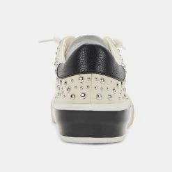 Recurate ZINA STUD SNEAKERS WHITE BLACK LEATHER Re:vita RESALE