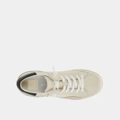 Recurate ZINA STUD SNEAKERS WHITE BLACK LEATHER Re:vita RESALE