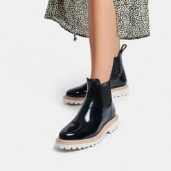 DOLCEVITA STORMY RAINBOOTS ONYX PATENT STELLA