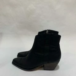 Recurate SILMA BOOTIES BLACK LEATHER Re:vita