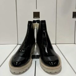 Recurate HUEY BOOTIES ONYX PATENT Re:vita