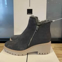 Recurate AVENA BOOTS ANTHRACITE SUEDE Re:vita