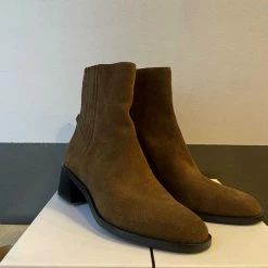 Recurate RESALE LAYTON BOOTIES DK BROWN SUEDE Re:vita