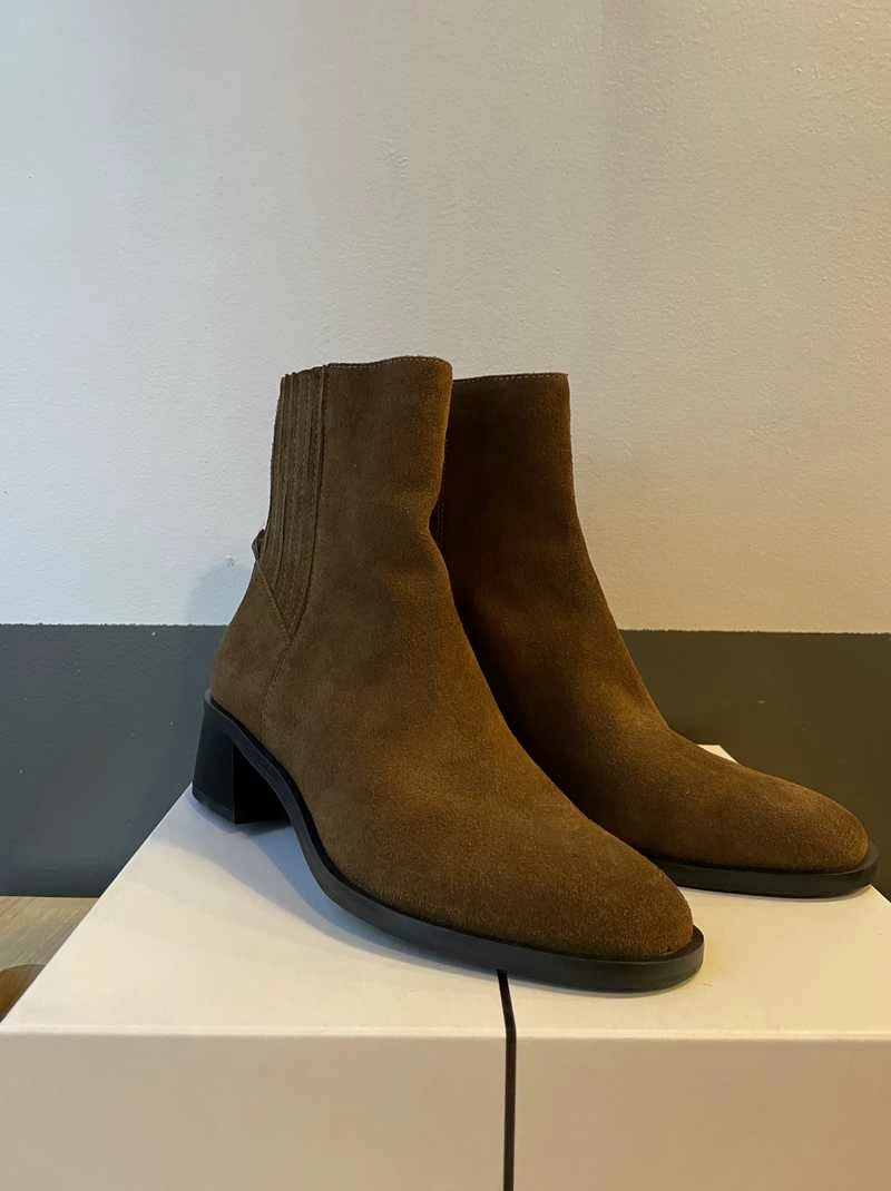 Recurate RESALE LAYTON BOOTIES DK BROWN SUEDE Re:vita