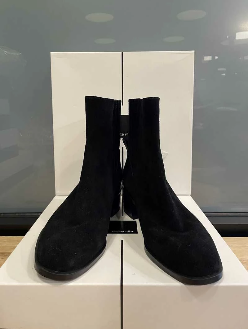 Recurate RESALE LAYTON BOOTIES BLACK SUEDE Re:vita