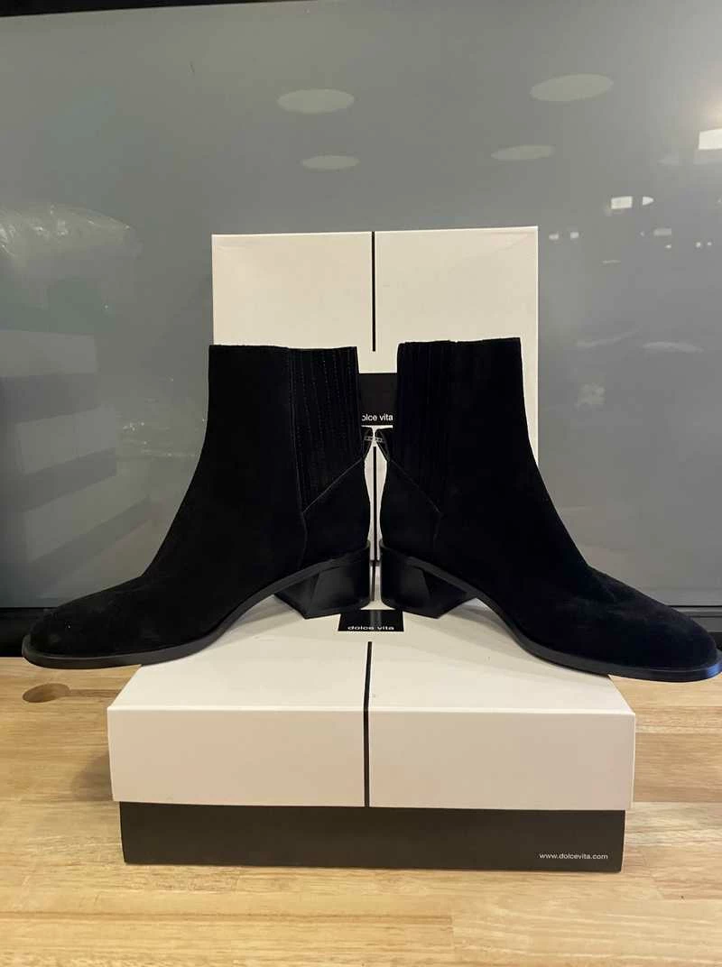 Recurate RESALE LAYTON BOOTIES BLACK SUEDE Re:vita