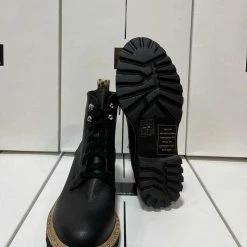 Recurate HINTO BOOTS BLACK LEATHER Re:vita