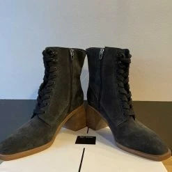 Recurate IDEN BOOTIES ANTHRACITE SUEDE Re:vita RESALE