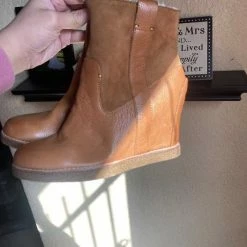 Recurate PAVLOS BOOTIES COGNAC Re:vita RESALE