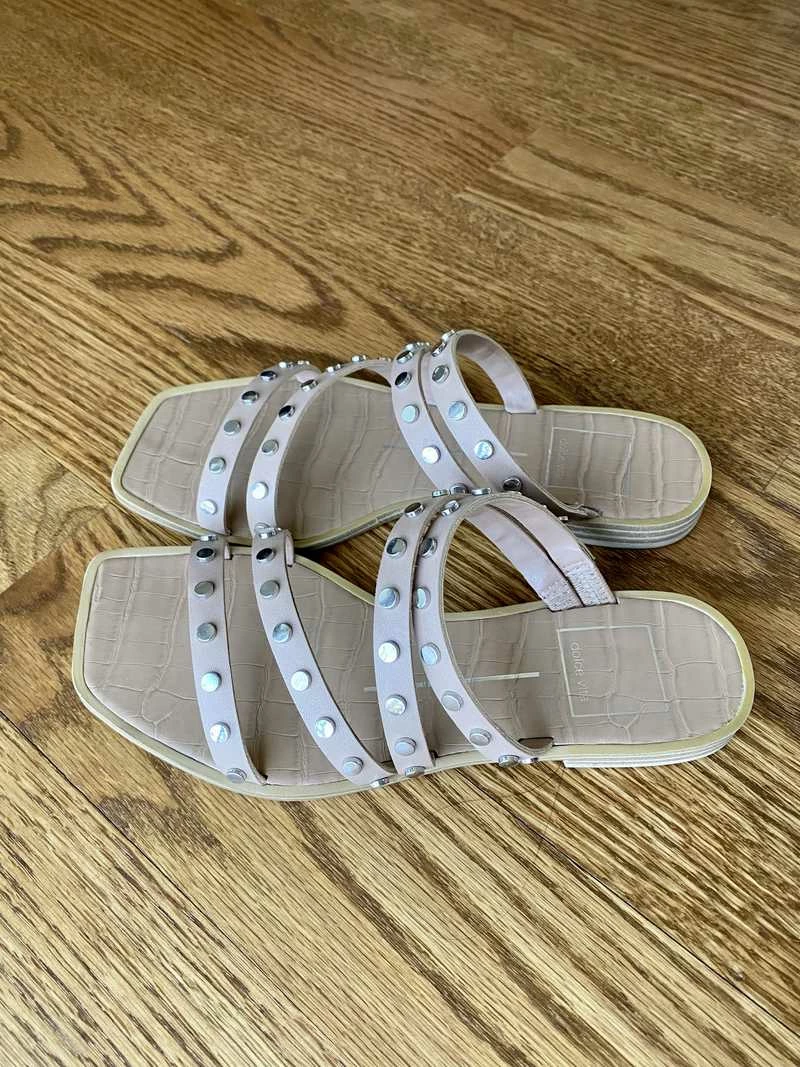 Recurate IZABEL STUDDED SANDALS CAFE STELLA Re:vita