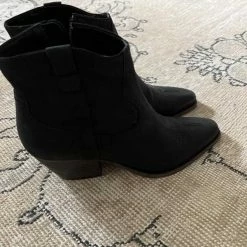 Recurate SILMA BOOTIES BLACK LEATHER Re:vita
