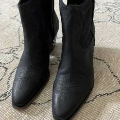 Recurate SILMA BOOTIES BLACK LEATHER Re:vita