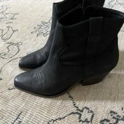 Recurate SILMA BOOTIES BLACK LEATHER Re:vita